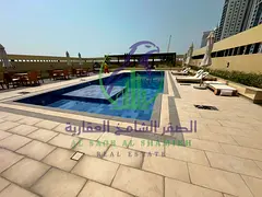 Luxury Family Four Bedroom Apartment for Annual Rental in Al Majaz 3 Garden View Two Master Bedrooms