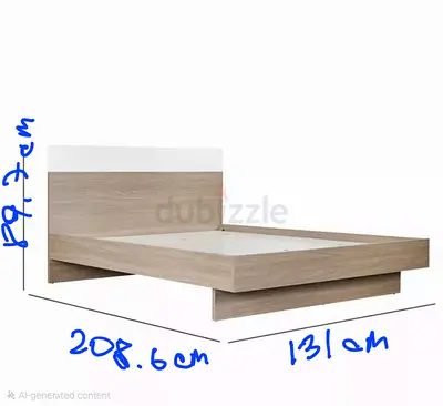 Modern Queen Bed with Mattress