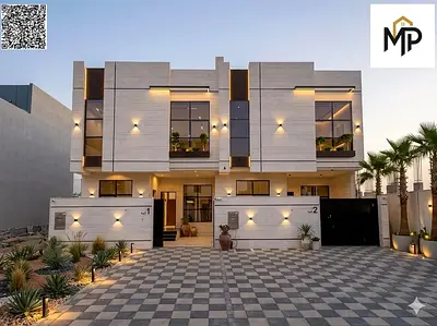Townhouse for sale in Ajman | Al Yasmin area | Two floors and a roof | Freehold ownership for all nationalities | Price includes registration fees.