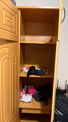 Cupboard, and dining table with chairs