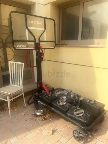Basketball hoop branded working perfectly fine just needs cleaning