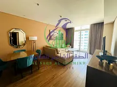 Spacious Fully Furnished One Bedroom Apartment Available for Rent Free Parking Gym and Pool Prime Lo