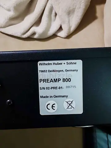 Wilhelm Huber & Söhne PREAMP 800 Preamplifier - Made in Germany