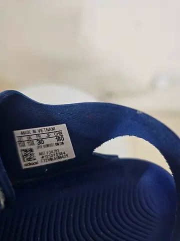 Adidas Blue Slide Sandals, Size 30 (Kids)