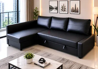 Premium PPC Leather Sofa Bed

This elegant sofa bed combines luxury, comfort, and functionality. Cra