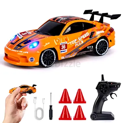 1:64 scale RC DRIFT CAR for sale PORSCHE 911 gt3rs model with working led lights unused brand new