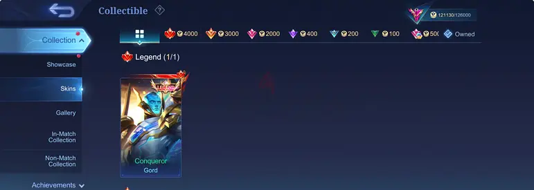 Mobile legend Exalted collector 3 account for sale