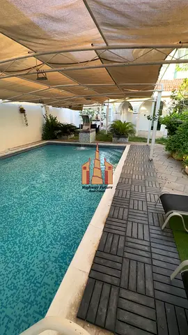 5 Bed room with swimming pool 2 Hall Big gardan parking Maids room Near Beach neat and clean Balcony