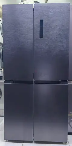Electrolux 4-Door Bottom Freezer Refrigerator - Dark Stainless, Good Condition