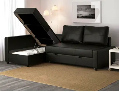 Space-Saving Corner Sofa Bed A multifunctional corner sofa that easily converts into a comfortable b