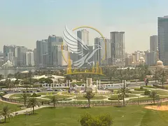 Two BHK in Al Majaz 2 sea view free AC deposit cheque Six cheques near Dubai exit.