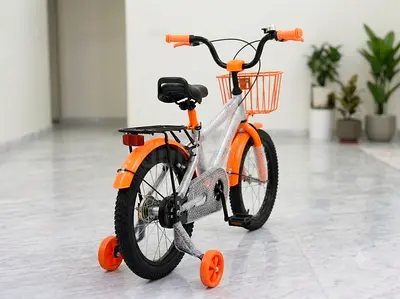 🚲 Brand New Kids Bicycle (Age 5+) with Basket Training Wheels – AED 150