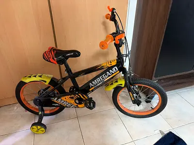 Kids 14-inch AMREGANO Bicycle with Training Wheels - Good Condition