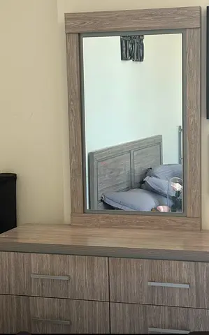 Dresser with mirror