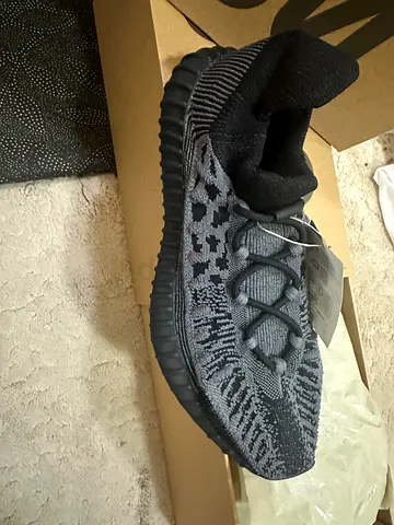 Men's/Unisex Knit Athletic Sneakers - Grey Black (Like New)