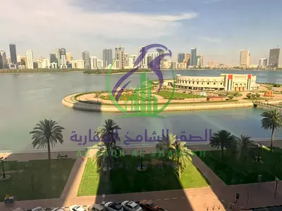 Three Bedroom Waterfront Apartment for Annual Rent on Al Khan Corniche with Two Balconies and Maid Room