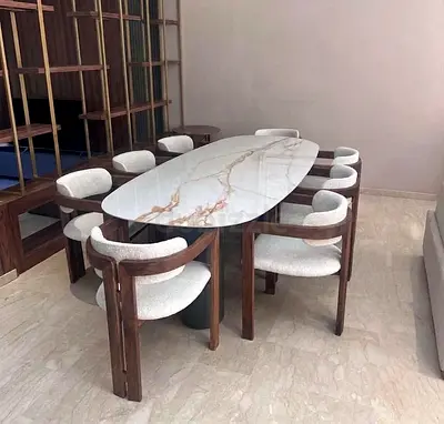 New modern custom made dining table with chairs | new dining set for sale