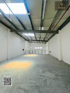 High Power Warehouse for Rent in Al Jurf 2 | 3,000 Sqft + Mezzanine | 62 kW Power | Upgradeable to 3