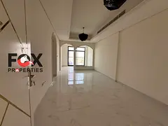 Luxury 1BR for yearly rent in Al Tallah, Ajman. Master bedroom, balcony, built-in wardrobes, pool & 