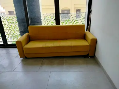 Must go within 2 days - Yellow 3-Seater Sofa - Good Condition