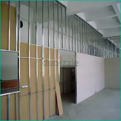 I do all type of gypsum partition wall gypsum ceiling false ceiling work in Abu Dhabi area