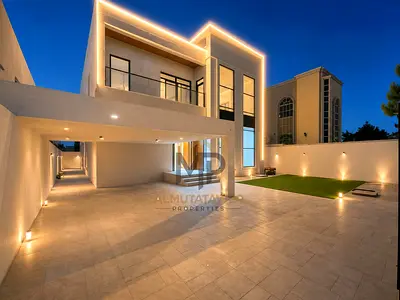 Luxury villa for sale, 5000 sq ft, in Al Rawda area – exceptional location on the main street | behind a mosque and all services | 5 master bedrooms |
