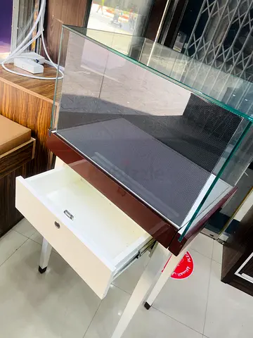 Glass Display Counter with Lockable Drawer - Retail Showcase