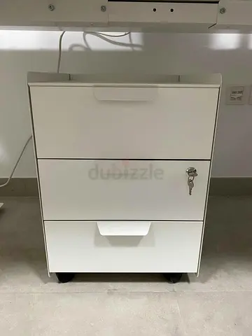 IKEA TROTTEN White Three Drawer Unit with Castors (40 cm x 56 cm) for sale