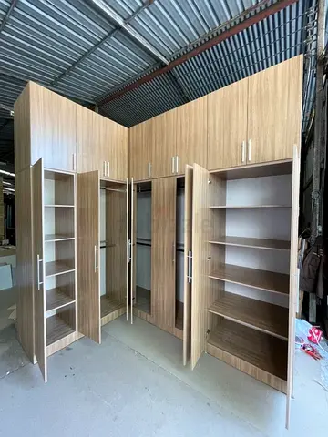 Modern Wooden Wardrobe with Extra Storage Cabinets make to order