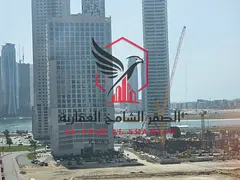 Largest two-bedroom apartment with a sea view, master bedrooms, spacious area, for rent in Al Majaz 