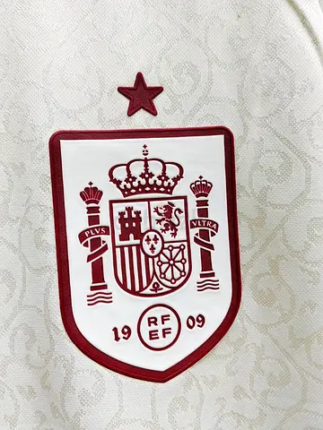 Spain National Football Jersey (White) - Team Crest Visible