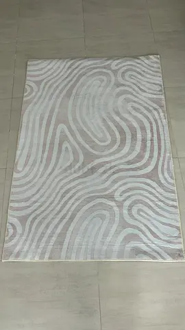 Modern Abstract Pattern Area Rug in Neutral Tones,pick up in Reem