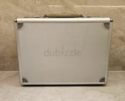 Silver Aluminum Tool/Storage Case with Handle - Good Condition