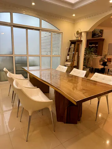 CASSINA Passion Armchairs 6pcs white Italian leather