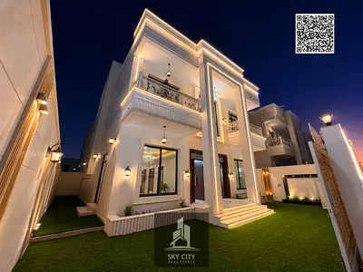 Villa for sale directly on Sheikh Mohammed Bin Zayed Road, 5 master bedrooms, including registratio