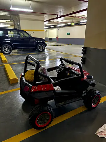 Kids Electric Ride-On Jeep for Two - Red/Black, perfect condition but (no battery)