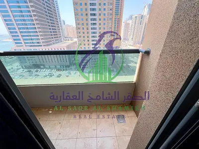 One Bedroom Apartment for Annual Rent in Al Khan Sharjah Direct Sea View Free AC Master Bedroom Free Parking Gym Pool Large Kitchen