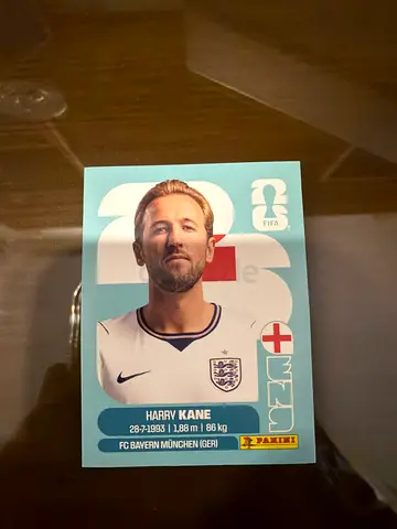 Panini World Cup 2026 Harry Kane sticker