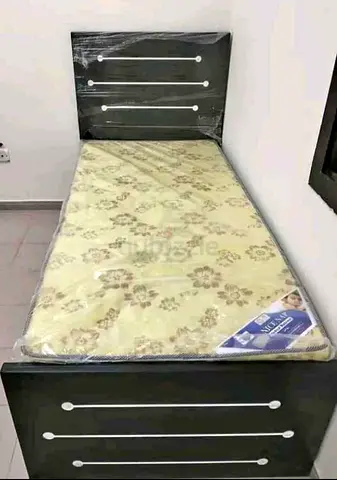 Single Bed with Headboard and Mattress - Good Condition