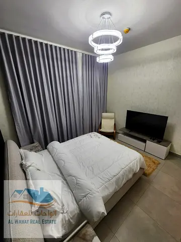 A furnished studio apartment is now available in Maryam Island, Sharjah, with a direct sea view that will give you a unique atmosphere every day. It i