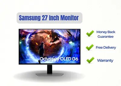 Samsung 27 Inch Odyssey OLED G6 Monitor | QHD 360Hz Gaming Monitor | Free Delivery | Warranty