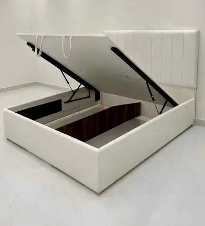 Stylish brand new queen size family bed with hydraulic nd Dubble bed storage bed