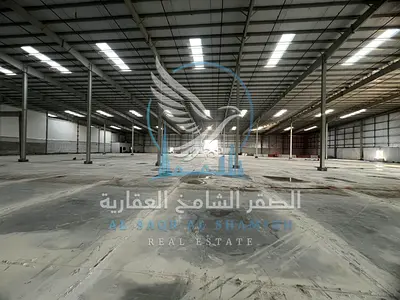 Warehouse for Rent in Umm Al Quwain Area: 47,000 sq. ft. Equipped with an office, kitchen, and 2 bathrooms; suitable for storage and various industr