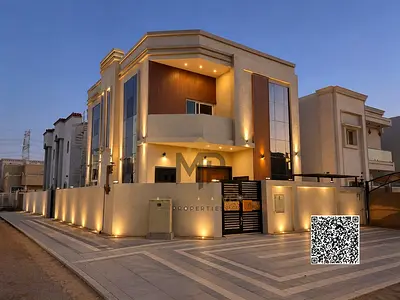 Luxury villa for sale in Al Yasmin with a modern design and high-end finishes, including air conditioning, ready for immediate occupancy