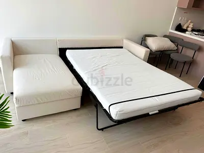Brand new condition ikea vimle l'shape sofa bed with storage beige