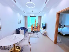 Sea View | Fully Furnished | Luxurious 1-BR | Balcony