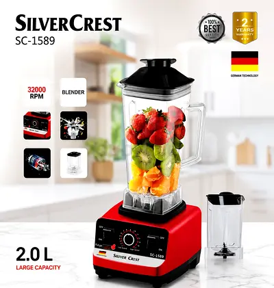 SilverCrest SC-1589 High Power 2L Blender 2in1