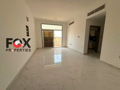 Luxury 1BR for yearly rent in Al Mowaihat 3, Ajman. Brand new, 2 bathrooms, balcony, open view, pre