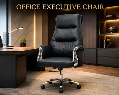 Black Office Executive Chair – Modern Boss Chair