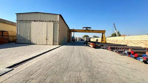 For rent: A 20,000 sq. ft. fenced yard in Sajaa,